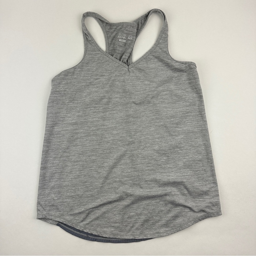 Road Runner Perfect Fit Tank Top Womens Medium Gray Racer Back